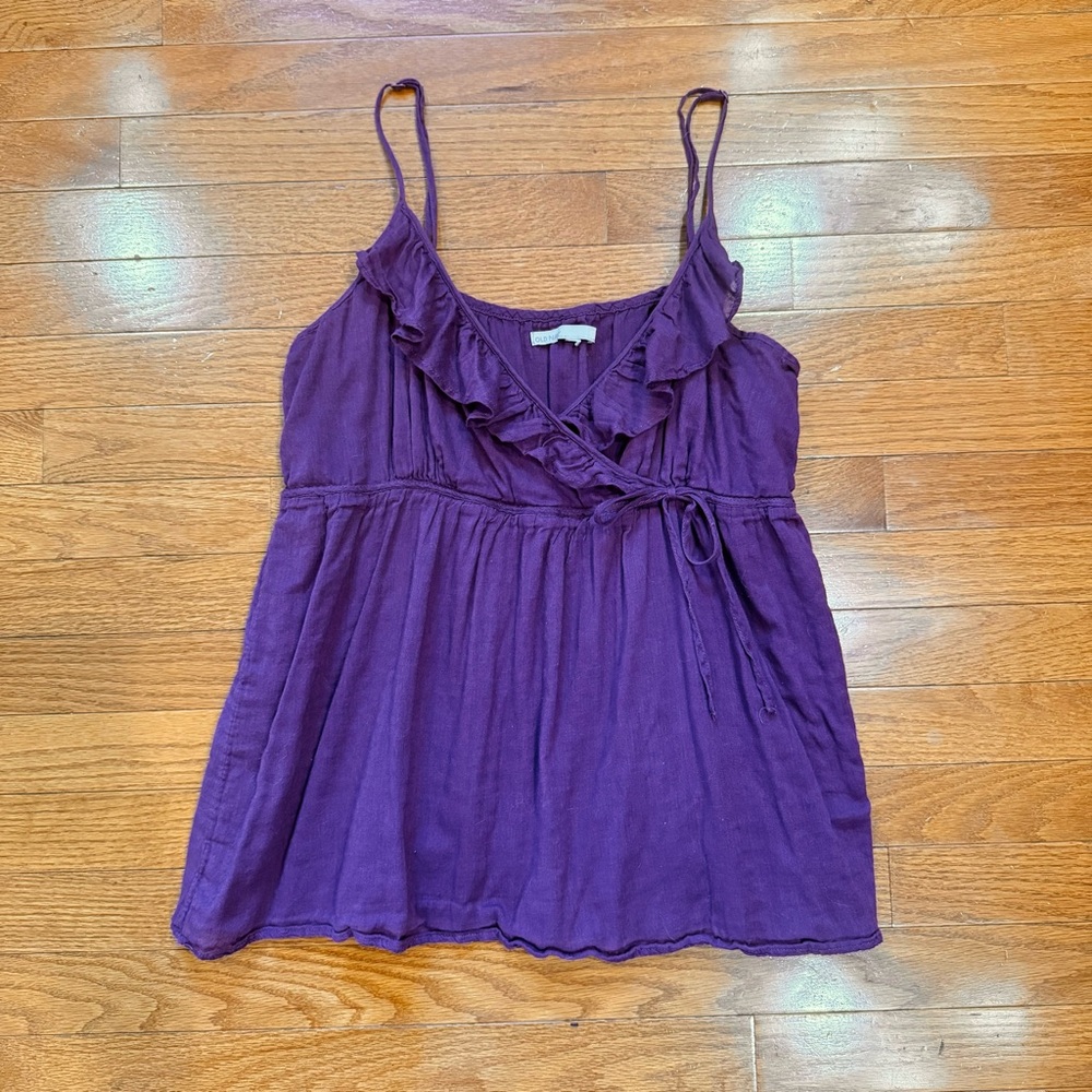 Vintage Old Navy Y2K Women’s Large Babydoll Tank Cami Camisole Coquette Ruffle